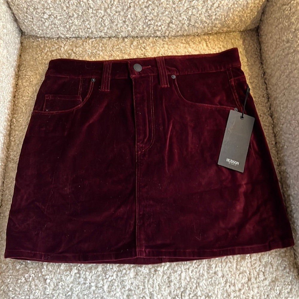 Hudson velvet skirt